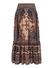 ZIMMERMANN 26S LONG-SLEEVE SHIRT & MAXI SKIRT SET 235