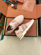 LP 26S BASIC 360 FLEXY WALK SNEAKER IN PINK FABRICS AND CALFSKIN