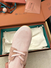 LP 26S BASIC 360 FLEXY WALK SNEAKER IN PINK FABRICS AND CALFSKIN