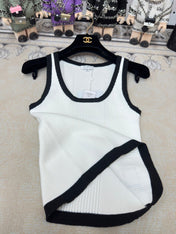 Chanel Tank Top White Wool 232743