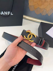 CHANEL 26S BELT 30 MM IN BLACK CALFSKIN 658695