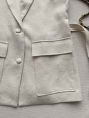 CHANEL 26S SLEEVELESS BLAZER 709