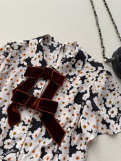 VALENTINO 26S PRINTED SILK DRESS 214