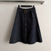 MONCLER 26S DENIM MIDI SKIRT 650