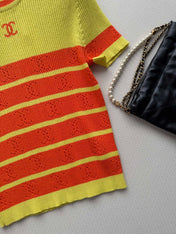 CHANEL 26S SHORT-SLEEVE SWEATER STYLE 1038