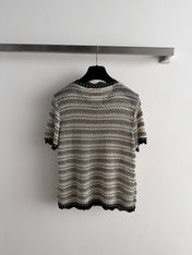 CHANEL 26S SHORT-SLEEVE KNIT TOP STYLE 1154