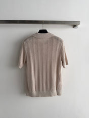 VALENTINO 26S SHORT-SLEEVE KNIT POLO SHIRT 468