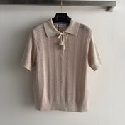 VALENTINO 26S SHORT-SLEEVE KNIT POLO SHIRT 468