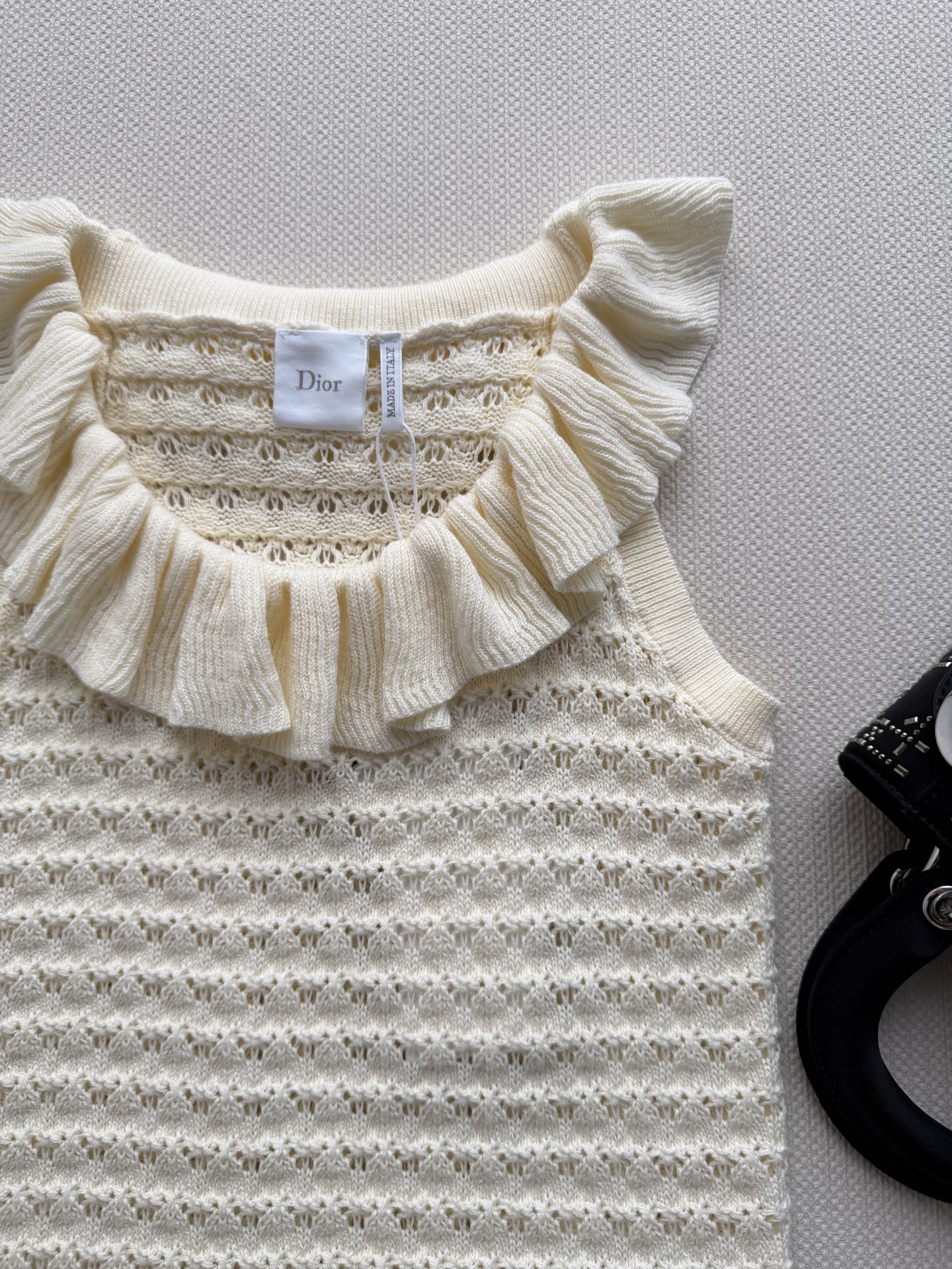 DIOR 26S PLEATED KNITTED VEST 1309