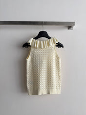 DIOR 26S PLEATED KNITTED VEST 1309
