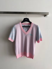 DIOR 26S SHORT-SLEEVE KNIT TOP 1307