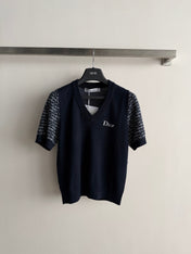 DIOR 26S SHORT-SLEEVE KNIT TOP 1306