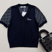 DIOR 26S SHORT-SLEEVE KNIT TOP 1306
