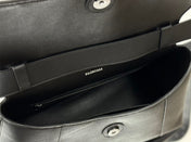 DOWNTOWN S CROSSBODY BAG 30 IN BLACK SOFT LAMBSKIN