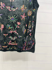 DIOR FLORAL EMBROIDERED KNITTED TANK TOP 276692