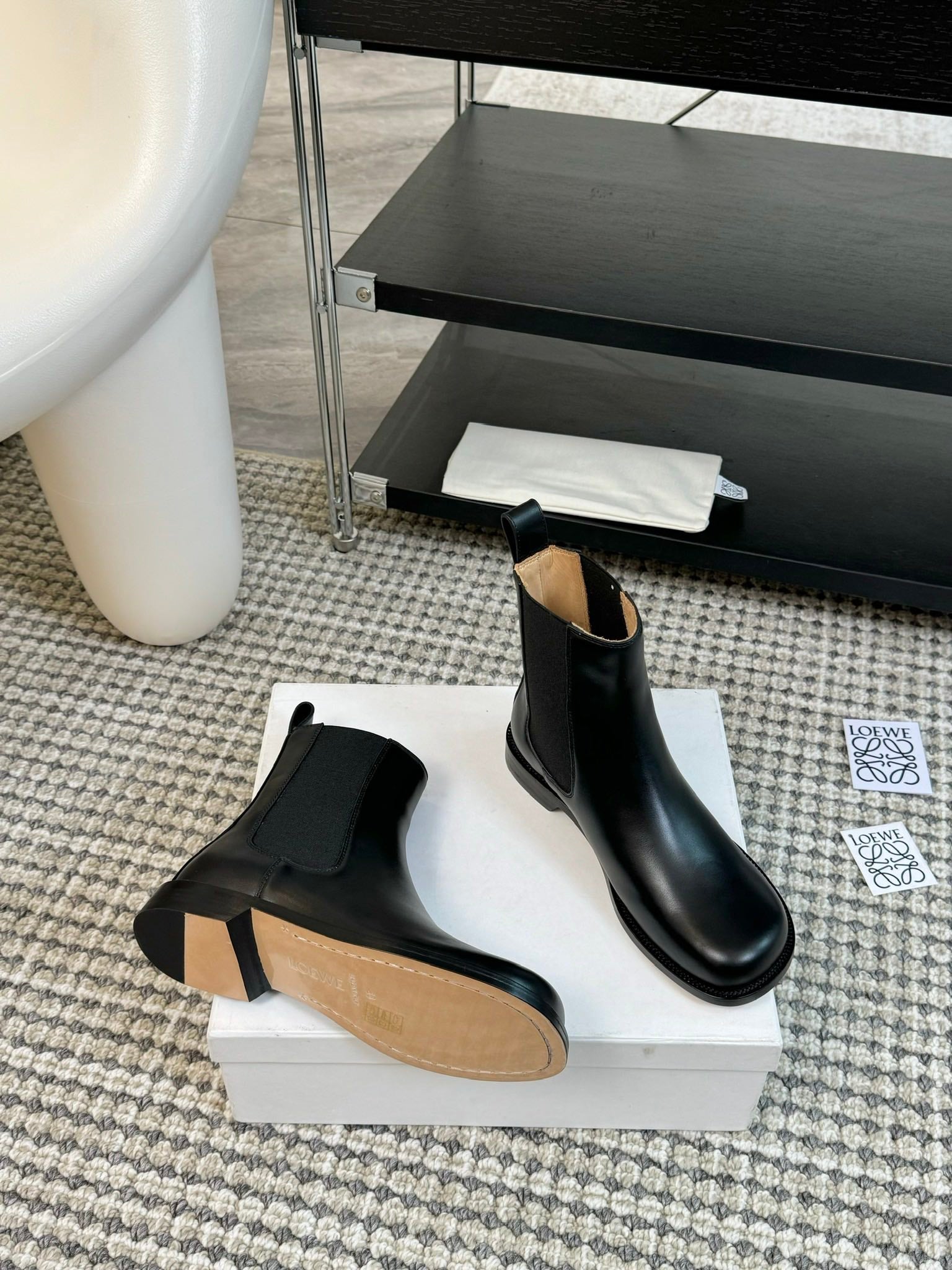 LW CAMPO CHELSEA BOOT BLACK CALFSKIN