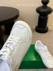 BOTTEGA VENETA 26S SNEAKERS IN WHITE CALFSKIN