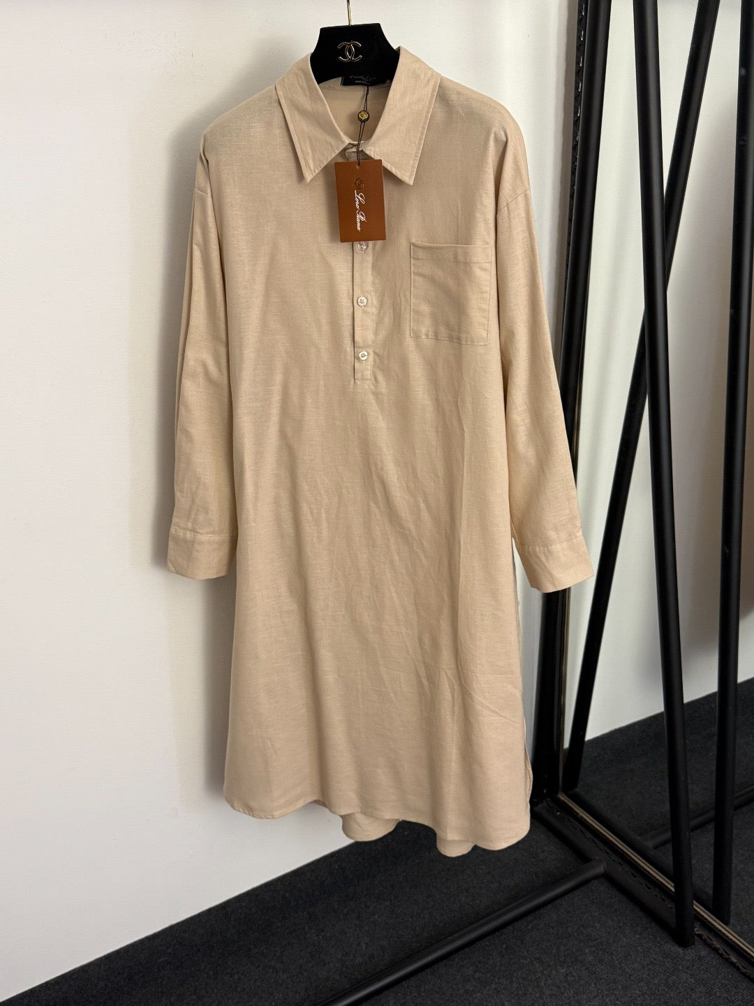 LORO PIANA 26S LONG SLEEVE SHIRT DRESS 809