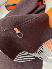 CARGO MUFFLER 190 CM IN CHESTNUT BROWN CASHMERE 375382