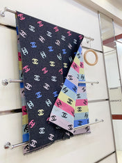 RAINBOW SCARF 180 CM IN COLORFUL CASHMERE AND WOOL 390961
