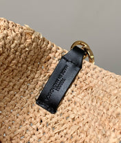 LOE 30 SLIT BAG IN COLORFUL RAFFIA AND CALFSKIN