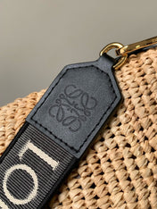 LOE 30 SLIT BAG IN COLORFUL RAFFIA AND CALFSKIN