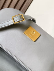 LOEWE 25S PUFFER GOYA BAG 20 IN LIGHT GRAY NAPPA LAMBSKIN