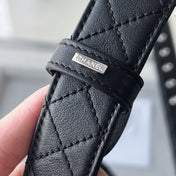 CHANEL 26S BELT 30 MM IN BLACK CALFSKIN 652633