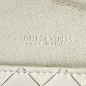 BOTTEGA VENETA 25S ANDIAMO POUCH 19 IN IVORY CALFSKIN GOLD HARDWARE