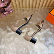 HM 26S MARQUISE SANDAL 45MM IN BROWN CALFSKIN