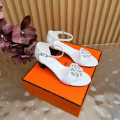 HM 26S MARQUISE SANDAL 45MM IN WHITE CALFSKIN