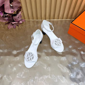 HM 26S MARQUISE SANDAL 45MM IN WHITE CALFSKIN