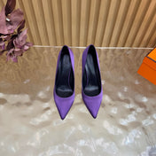 HM 26S HIGH-HEEL 80 MM IN PURPLE SATIN