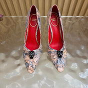 VALENTINO 26S HIGH-HEEL 100 MM IN MULTICOLOR SNAKESKIN 