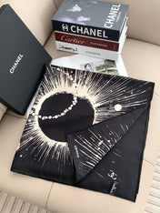 CHANEL 26S SCARF 90 IN SILK 311794