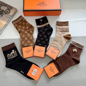 HERMES 26S ANKLE SOCKS 897438 (1 BOX)
