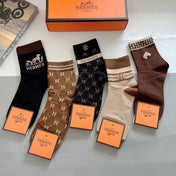 HERMES 26S ANKLE SOCKS 897438 (1 BOX)
