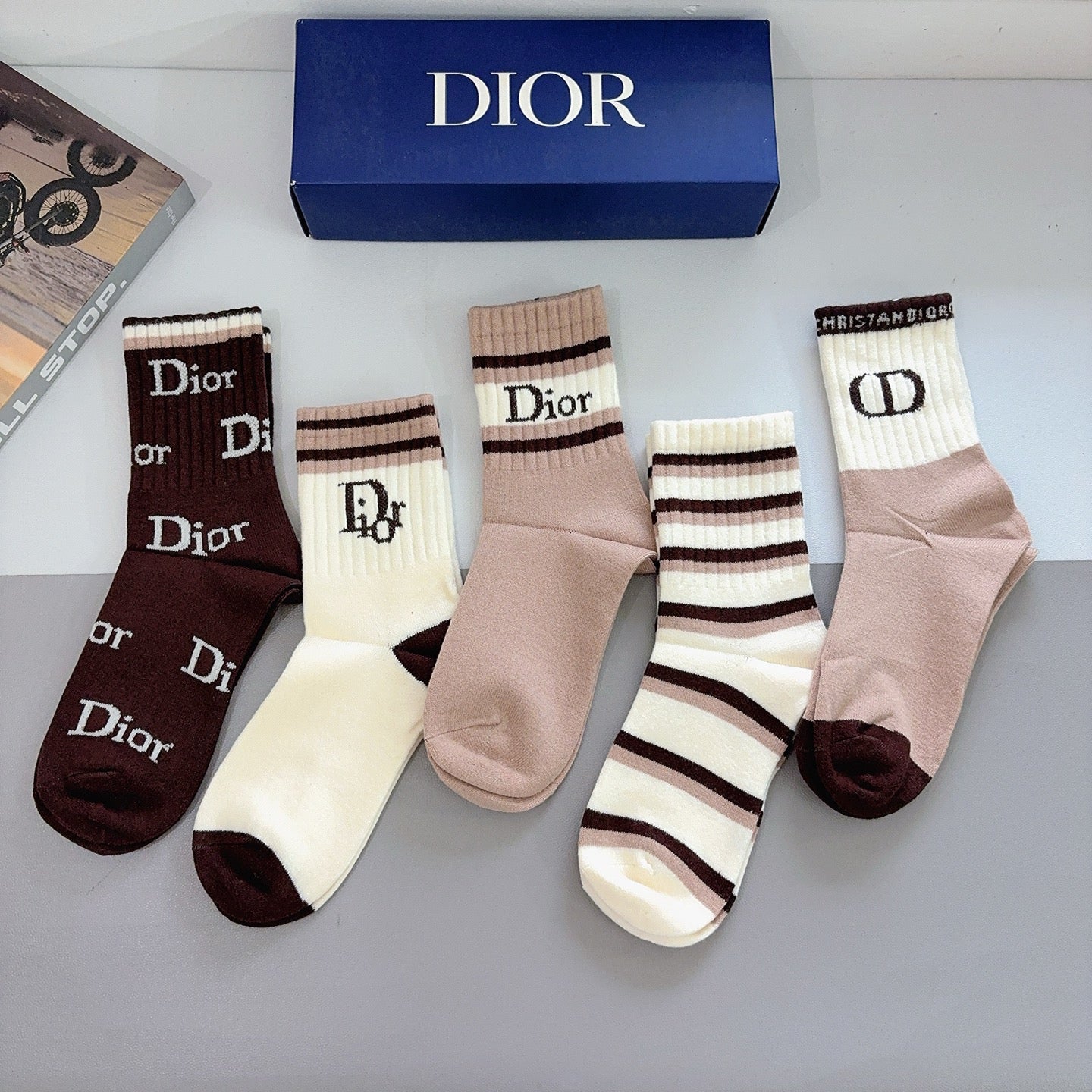 DIOR 26S ANKLE SOCKS 413867 (1 BOX)