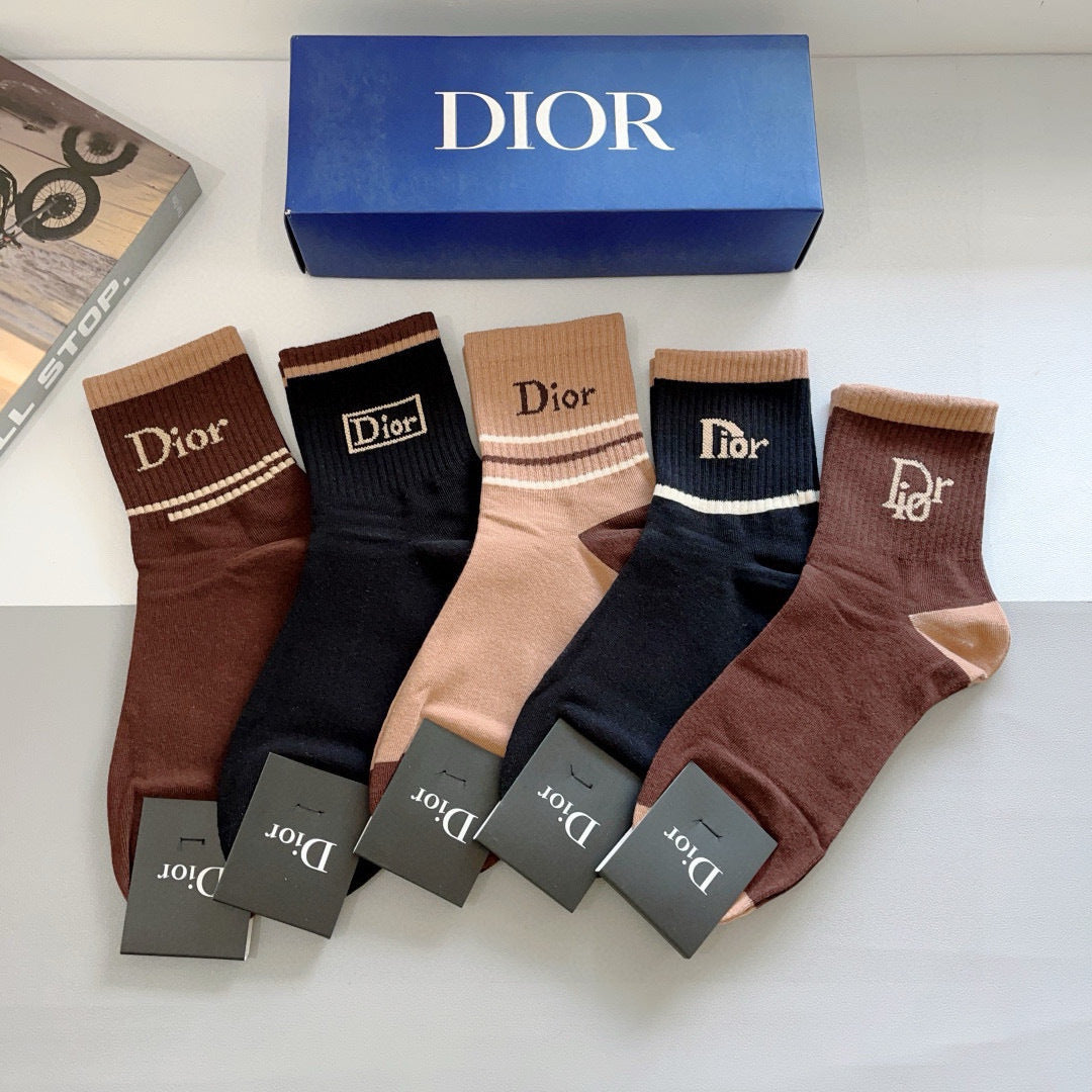 DIOR 26S ANKLE SOCKS 413877 (1 BOX)