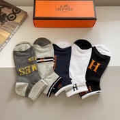 HERMES 26S ANKLE SOCKS 379110 (1 BOX)