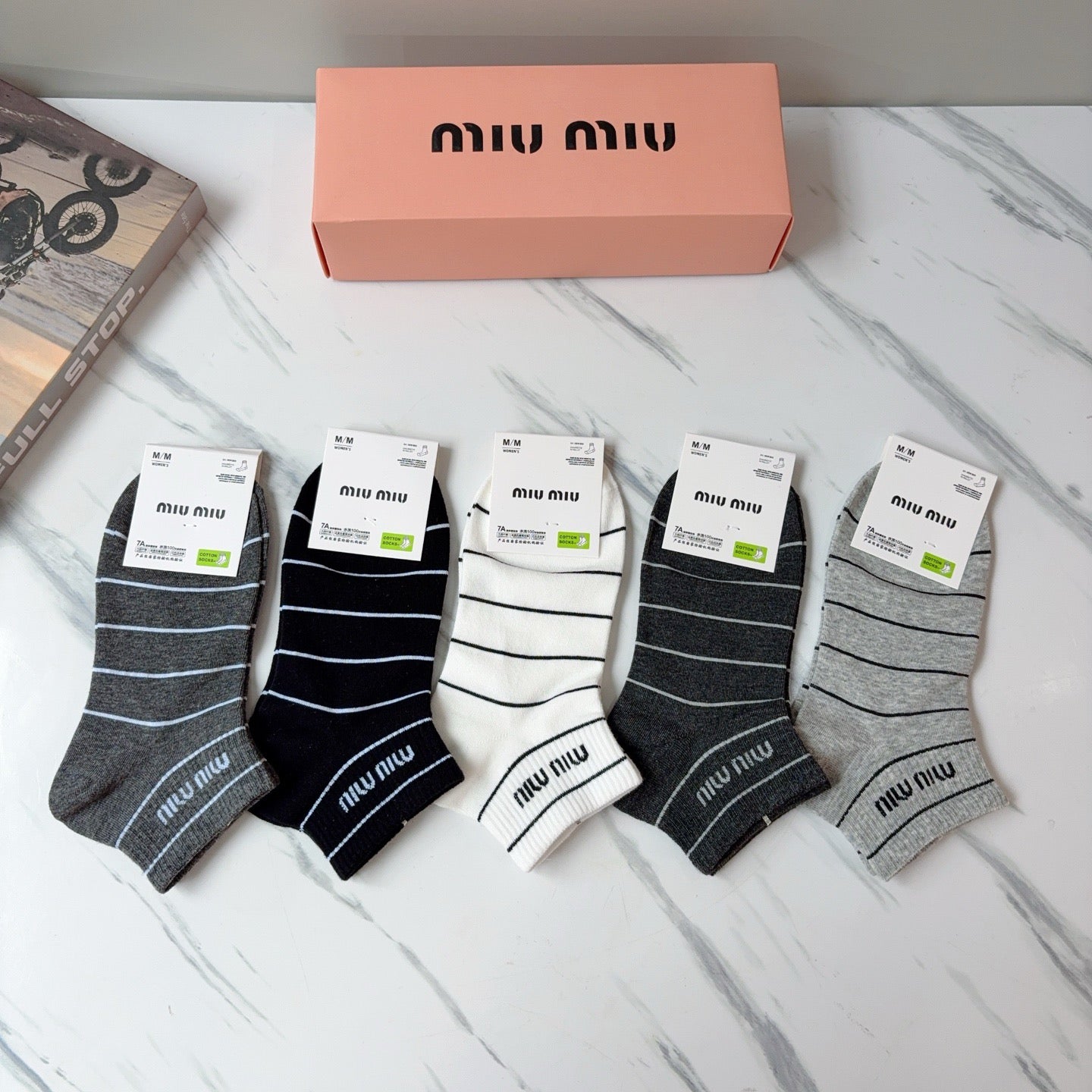 MIUMIU 26S ANKLE SOCKS 415758 (1 BOX)