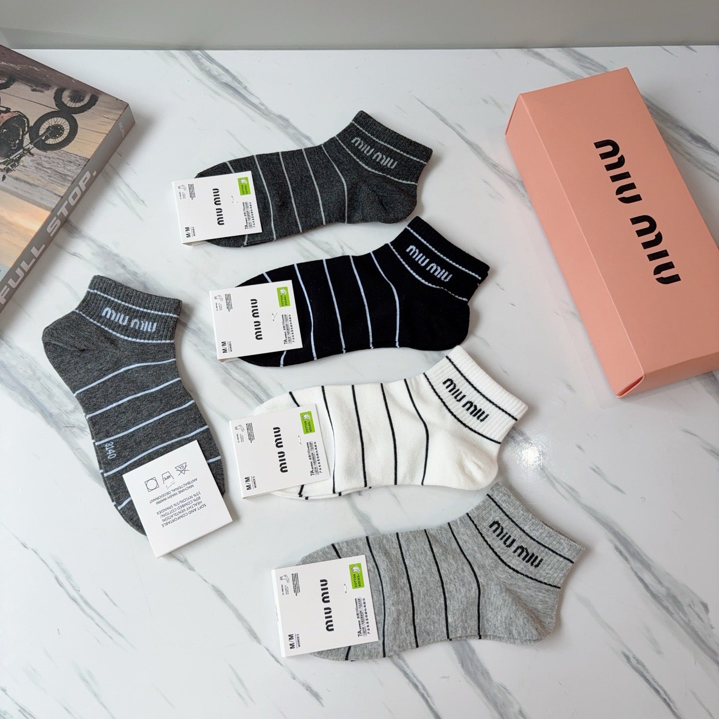 MIUMIU 26S ANKLE SOCKS 415758 (1 BOX)