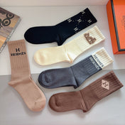 HERMES 26S CREW SOCKS 273855 (1 BOX)
