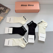 MIUMIU 26S ANKLE SOCKS 417783 (1 BOX)