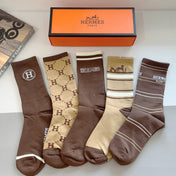 HERMES 26S CREW SOCKS 400408 (1 BOX)