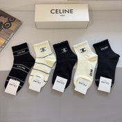 CELINE 26S ANKLE SOCKS 403787 (1 BOX)