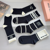 MIUMIU 26S CREW SOCKS 403788 (1 BOX)
