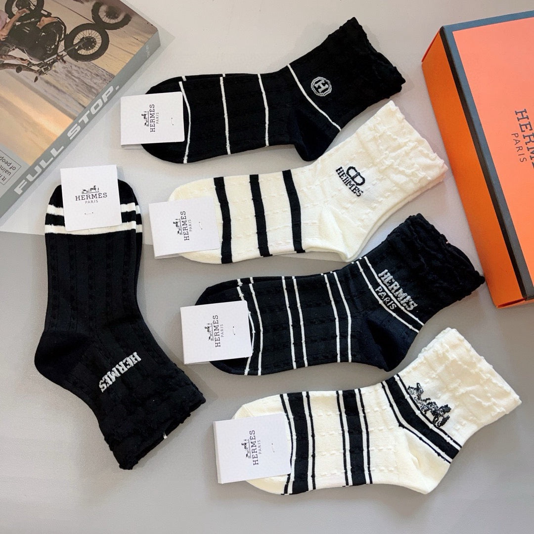 HERMES 26S ANKLE SOCKS 283671 (1 BOX)