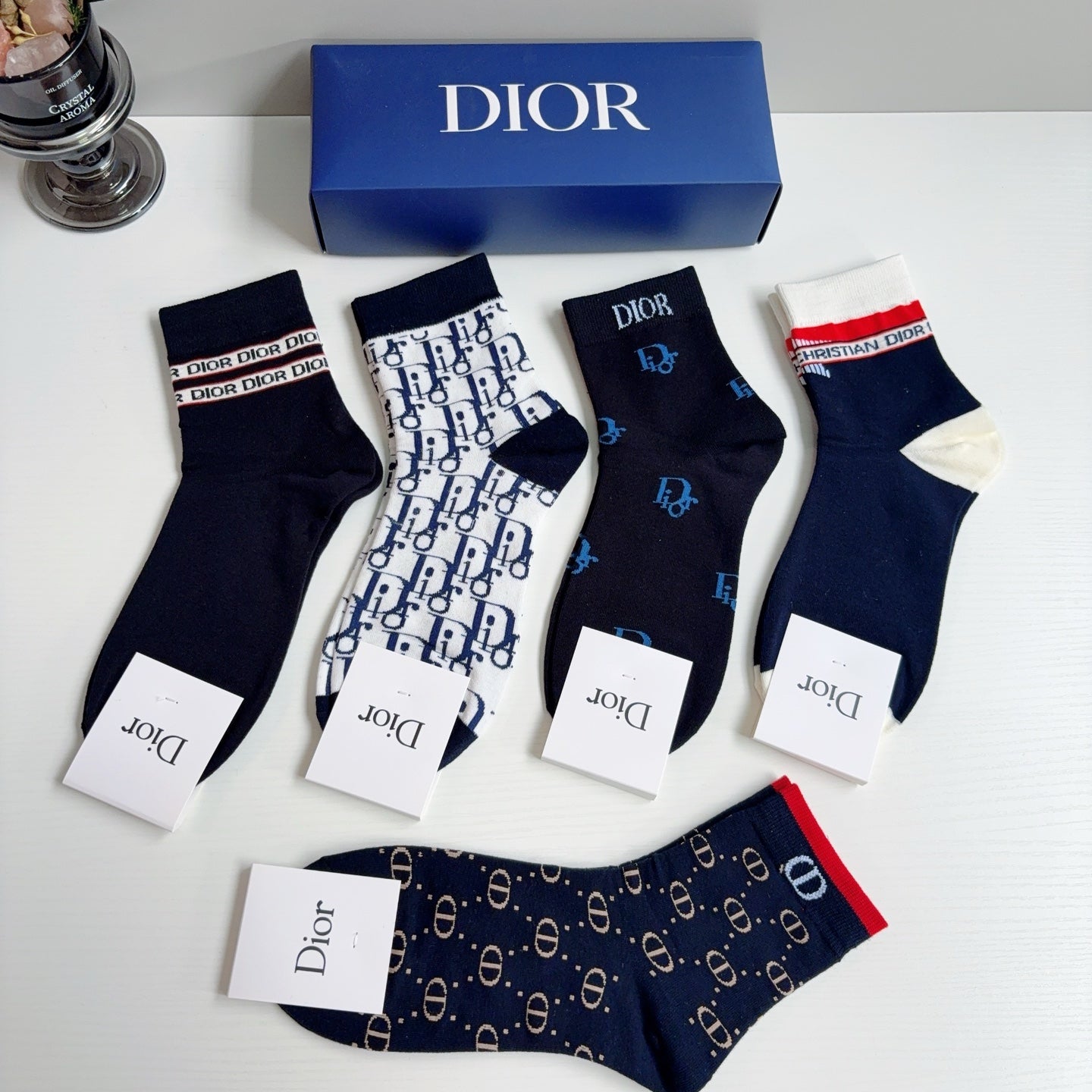 DIOR 26S ANKLE SOCKS 412408 (1 BOX)
