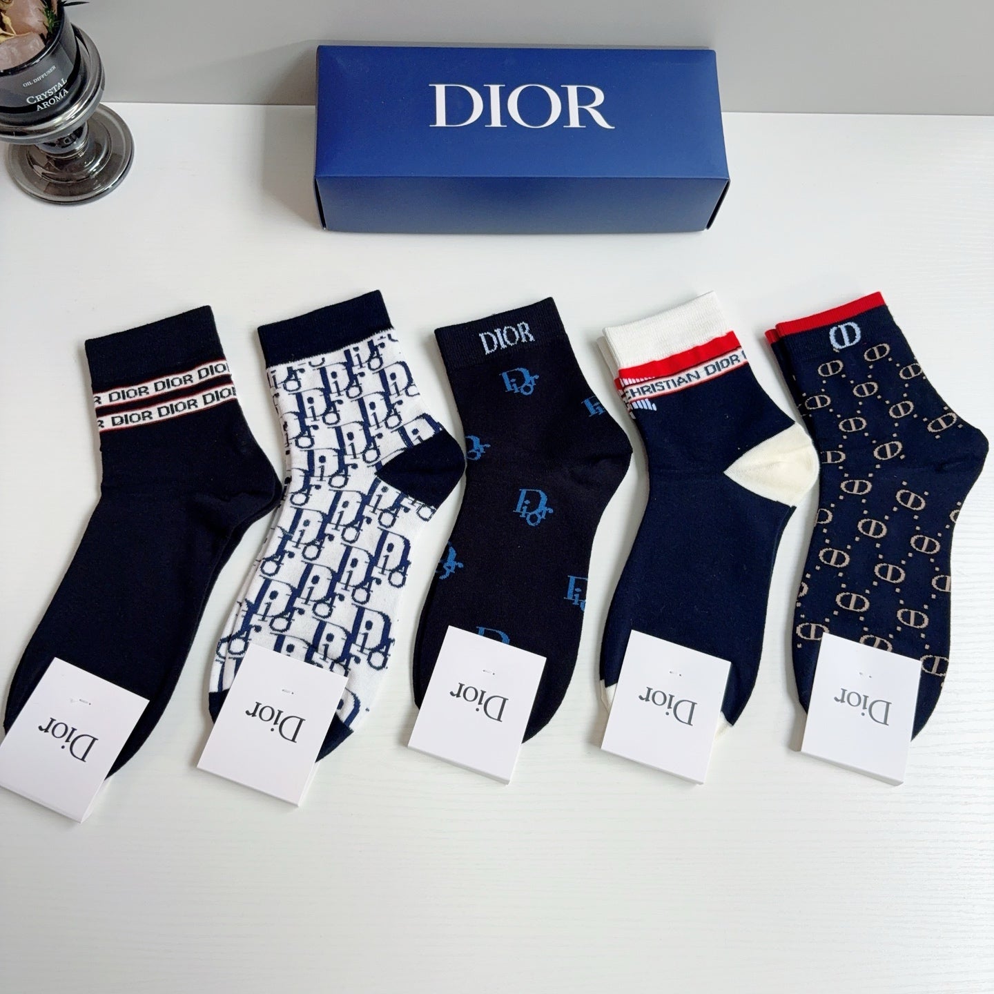 DIOR 26S ANKLE SOCKS 412408 (1 BOX)